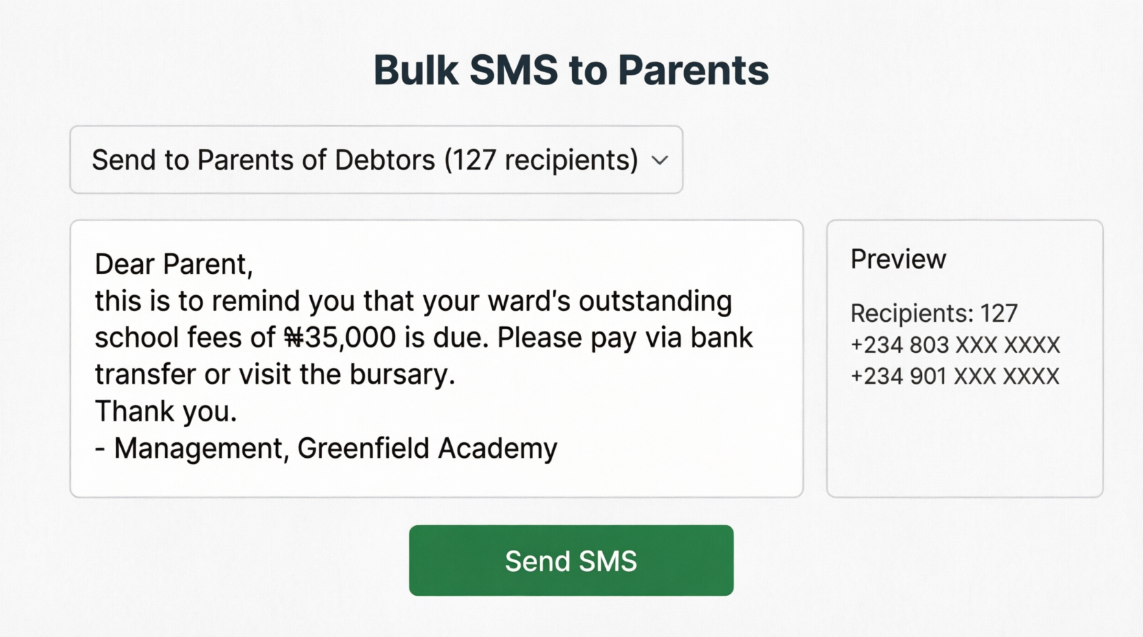SMS and communication